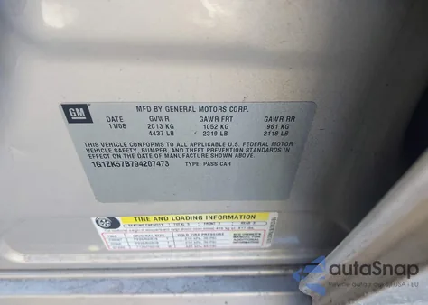 2009 Chevrolet Malibu Ltz z USA, uszkodzony, nr VIN 1G1ZK57B794207473